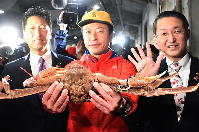 世界最高 − 日本「五輝星」雪蟹以 ¥500 萬日圓價格成功賣出