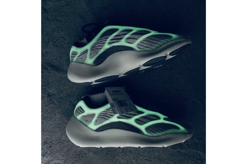 adidas 全新鞋款 YEEZY BOOST 700 V3「Azael」實鞋夜光效果曝光