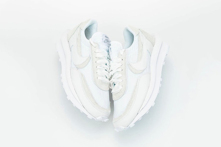 近賞 sacai x Nike LDWaffle 最新全白配色完整面貌