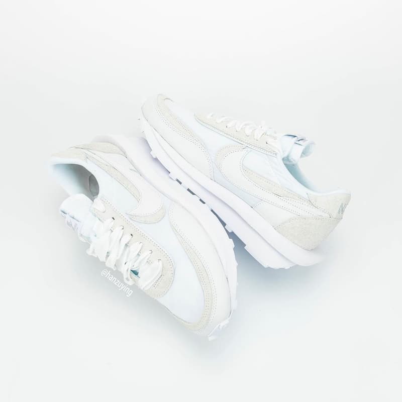 近賞 sacai x Nike LDWaffle 最新全白配色完整面貌
