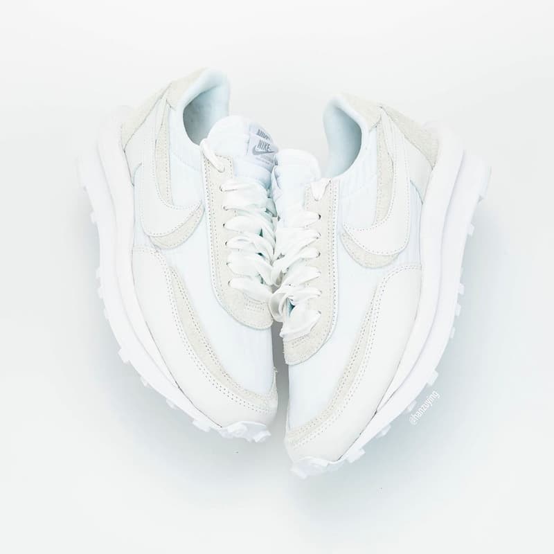 近賞 sacai x Nike LDWaffle 最新全白配色完整面貌