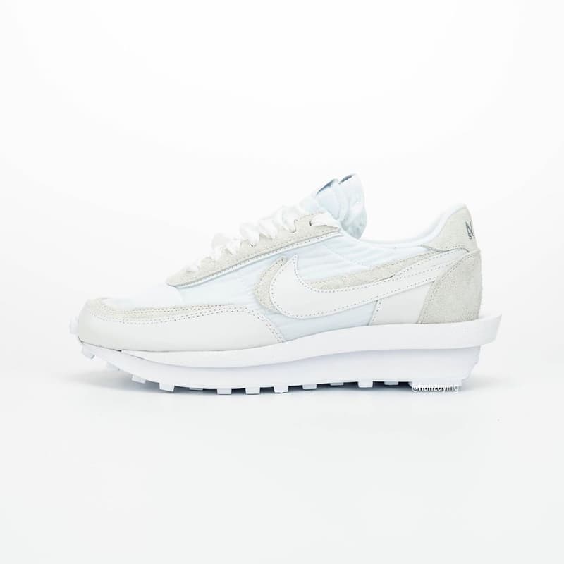 近賞 sacai x Nike LDWaffle 最新全白配色完整面貌