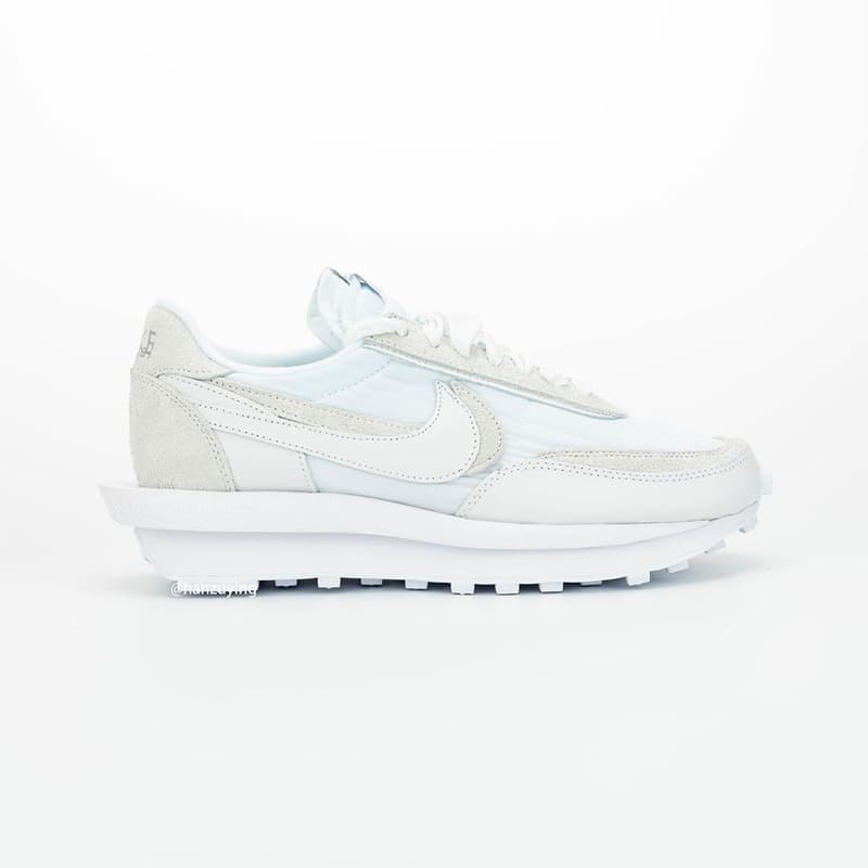 近賞 sacai x Nike LDWaffle 最新全白配色完整面貌