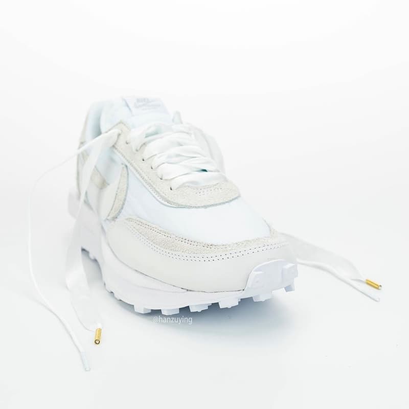 近賞 sacai x Nike LDWaffle 最新全白配色完整面貌