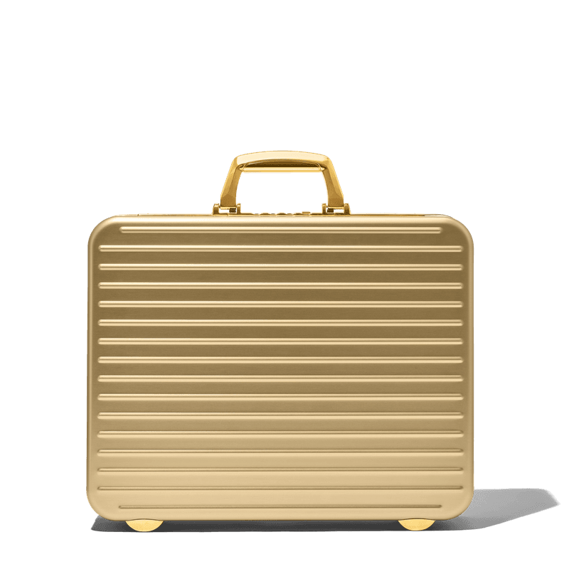 RIMOWA 推出全新 Attaché Gold 限量手提公事包