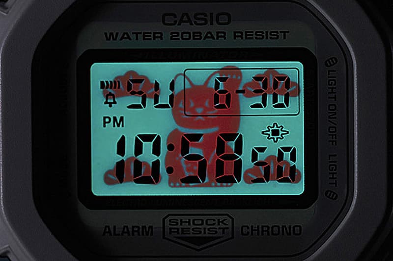 G-Shock 推出「招財貓」配色 DW-5600 手錶