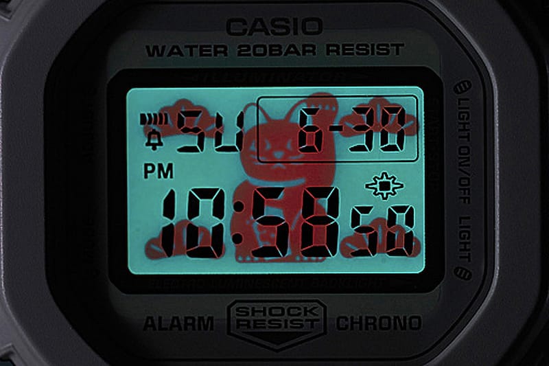 G-Shock 推出「招財貓」配色 DW-5600 手錶
