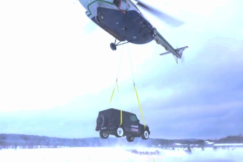網民於 1,000 英尺高空自由落體 Mercedes-AMG G63