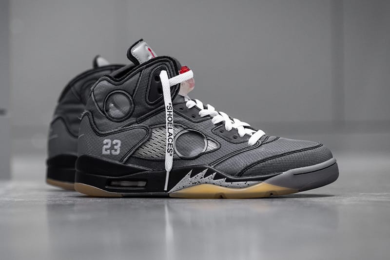 HYPEBEAST 率先近賞 Off-White™ x Air Jordan 5 全新聯乘鞋款