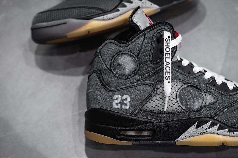 HYPEBEAST 率先近賞 Off-White™ x Air Jordan 5 全新聯乘鞋款