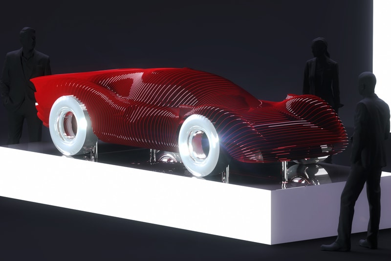 法國藝術家 Antoine Dufilho 打造 Ferrari 330 P4 光影鋁製雕像