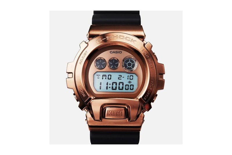 25 周年致賀－KITH x G-SHOCK 釋出 GM-6900 玫瑰金鋼腕錶聯乘作