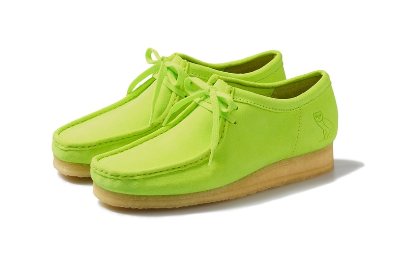 OVO x Clarks 聯手打造別注亮色麂皮 Wallabee Lo 鞋款