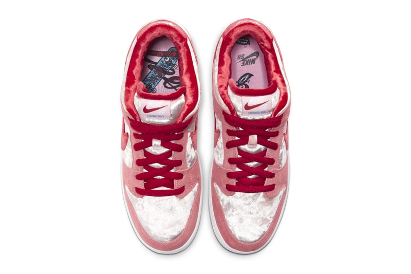 情人節獻禮－StrangeLove Skateboards x Nike SB Dunk Low 鞋款官方圖片
