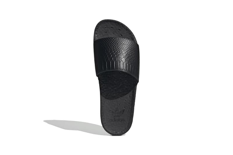 adidas 為經典 adilette 拖鞋推出馬毛及蛇皮別注款式