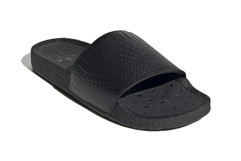 adidas 為經典 adilette 拖鞋推出馬毛及蛇皮別注款式
