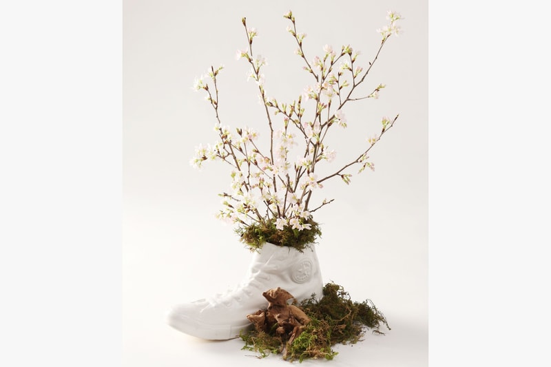 鞋の花藝－Converse Tokyo x Ceramic Japan x .blink 推出全白色 All Star 花瓶
