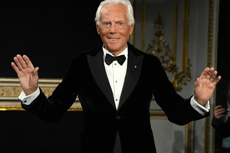 Giorgio Armani 捐贈 €125 萬歐元援助義大利新型冠狀病毒疫情