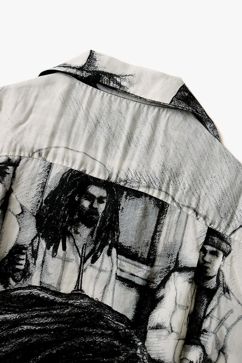 KAPITAL 推出全新黑白絲綢 Hawaiian Shirt