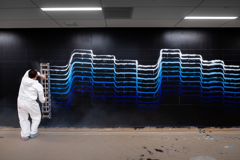 近賞 REVOK 於 Nike 全球總部繪製之別注壁畫