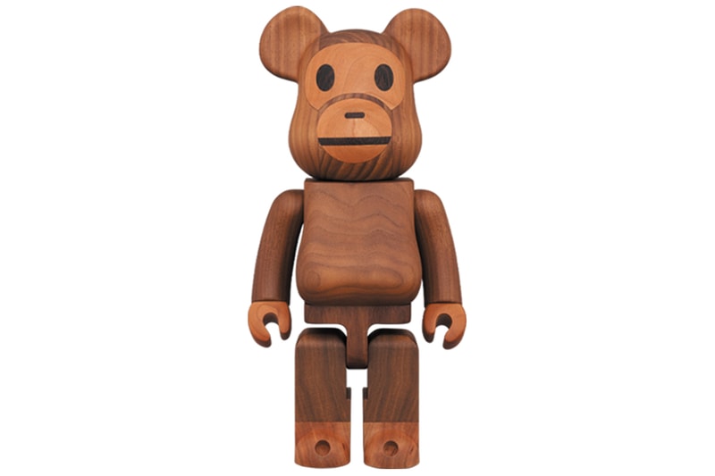 Karimoku x Medicom Toy 攜手打造 400% BE@RBRICK 木製 BAPY MILO 玩偶