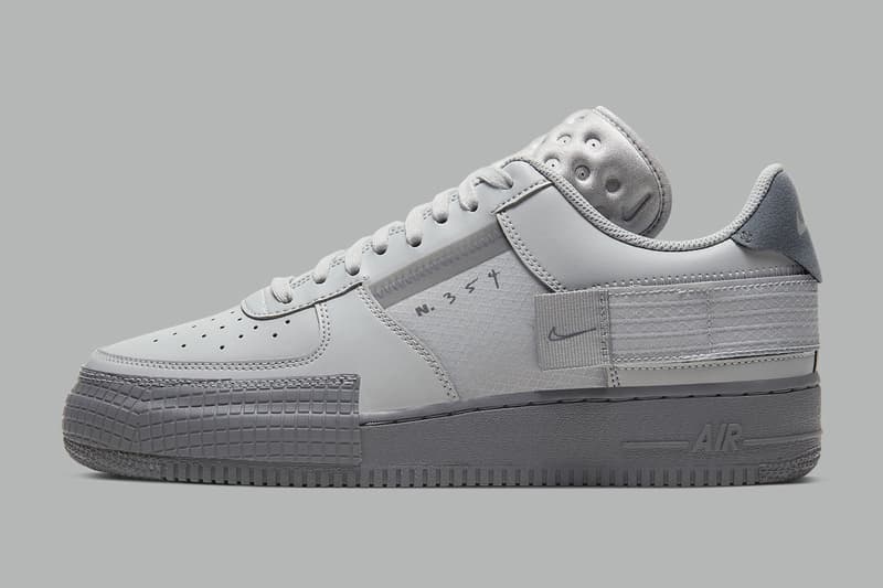 Nike Air Force 1 Type 最新配色「Triple Grey」正式曝光
