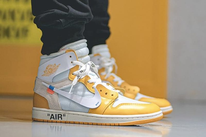 Off-White™ x Air Jordan 1 聯名配色「Canary Yellow」高清上腳圖輯率先曝光