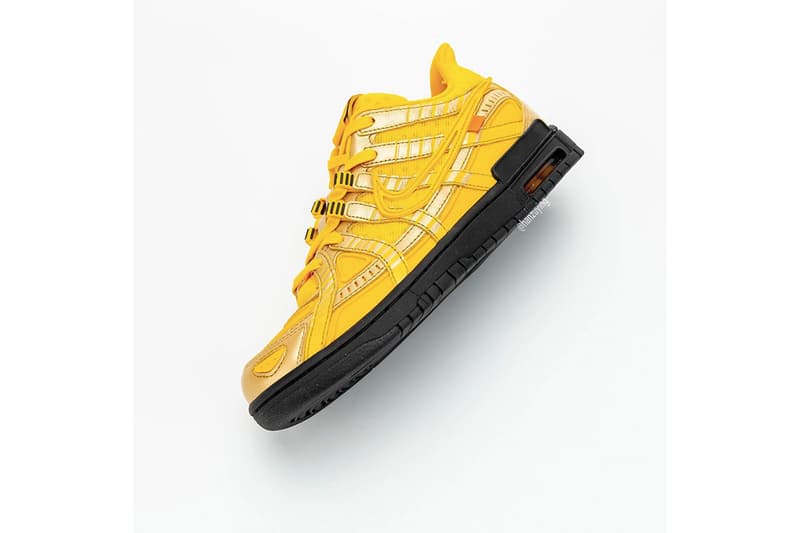 率先預覽 Off-White™ x Nike Air Rubber Dunk 最新配色「University Gold」