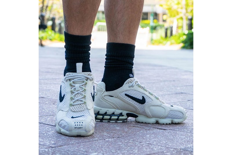 近賞 Stüssy x Nike Air Zoom Spiridon Caged 2 聯乘鞋款上腳圖輯