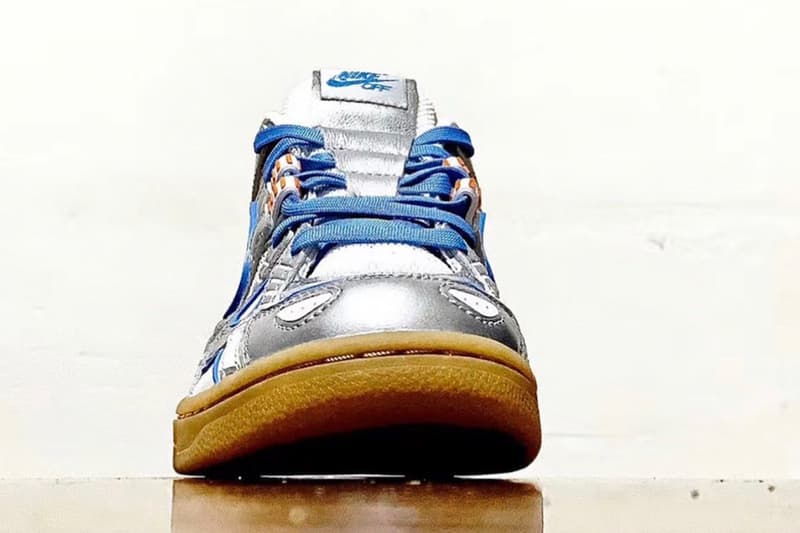 首度曝光！Off-White™ x Nike Air Rubber Dunk 最新配色「University Blue」