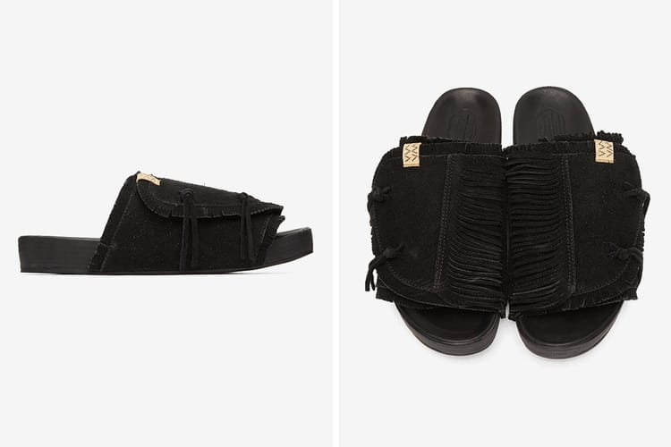 visvim 推出全新黑色麂皮版 Shaman-Folk Christos 別注涼拖鞋