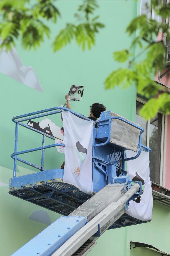 视觉艺术家林子楠全新壁画作品「Intergrowth」