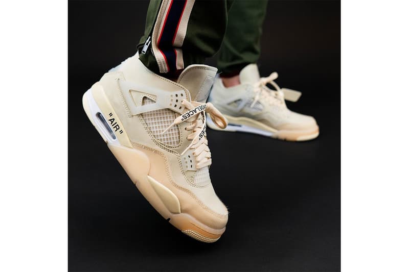 率先近賞 Off-White™ x Air Jordan 4「Sail」最新實着圖輯
