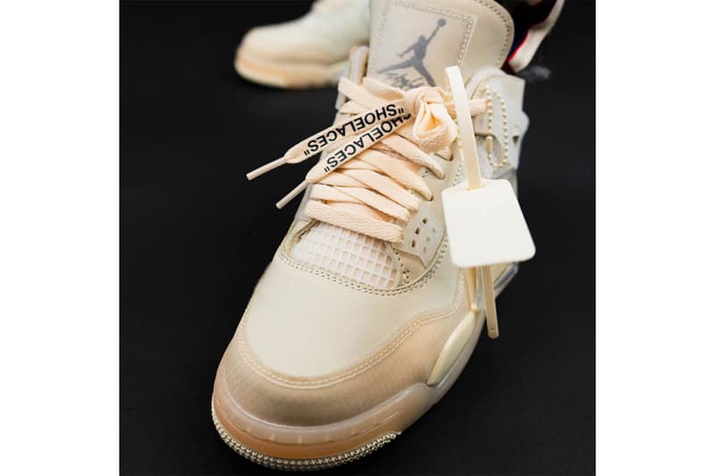 率先近賞 Off-White™ x Air Jordan 4「Sail」最新實着圖輯
