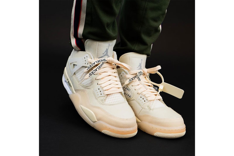 率先近賞 Off-White™ x Air Jordan 4「Sail」最新實着圖輯