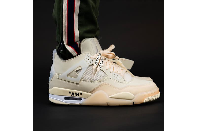 率先近賞 Off-White™ x Air Jordan 4「Sail」最新實着圖輯