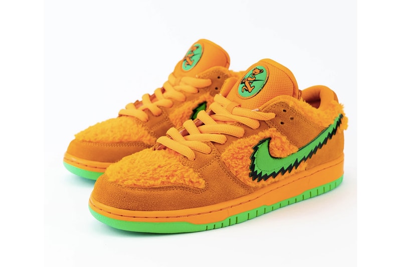 Grateful Dead x Nike SB Dunk Low「小熊」聯名橘色鞋款高清近賞圖輯曝光