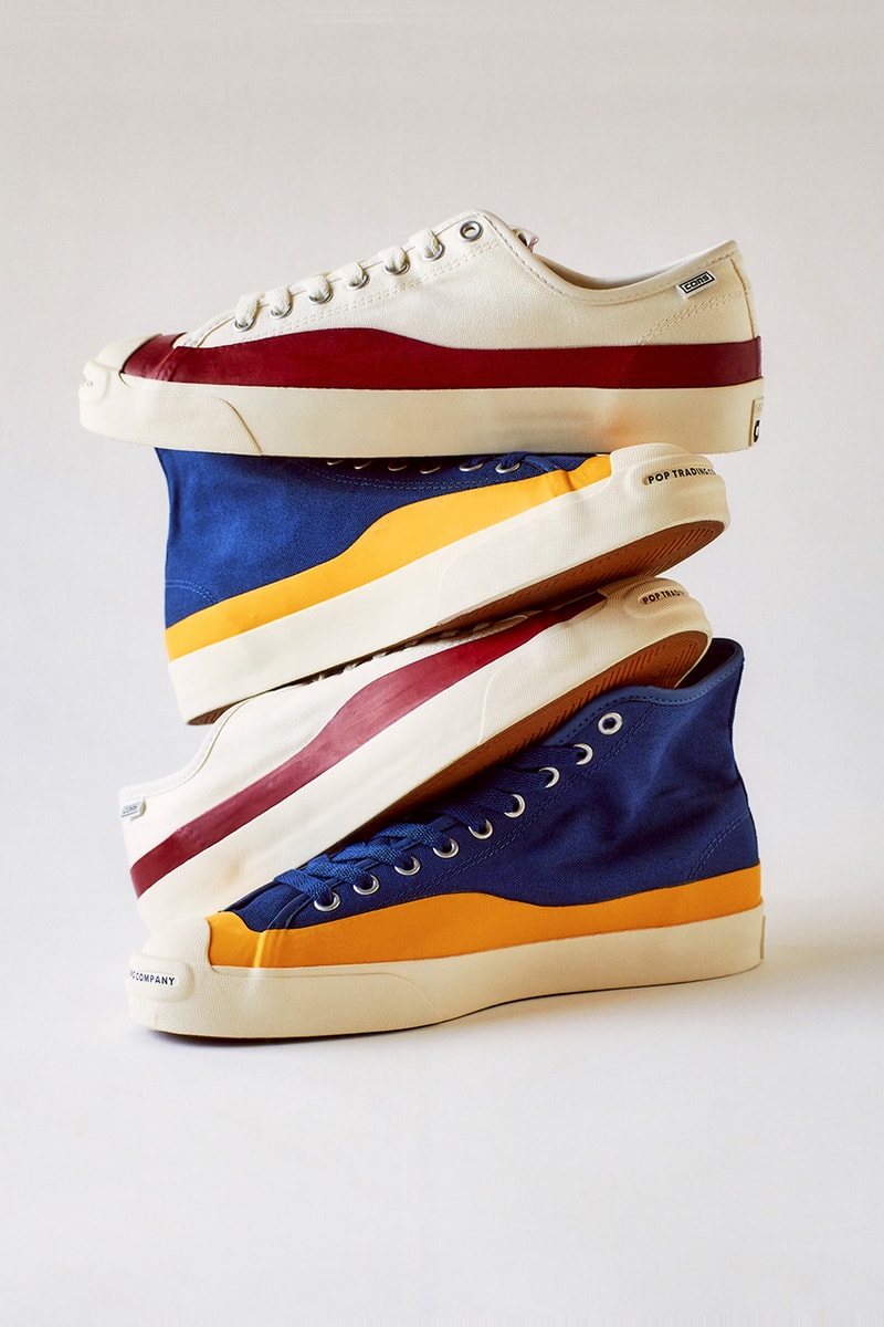 Converse CONS 聯乘 Pop Trading Company 推出別注 Jack Purcell 鞋款系列