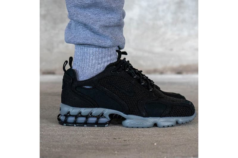 近賞 Stüssy x Nike Air Zoom Spiridon Caged 2 黑魂配色上腳圖輯