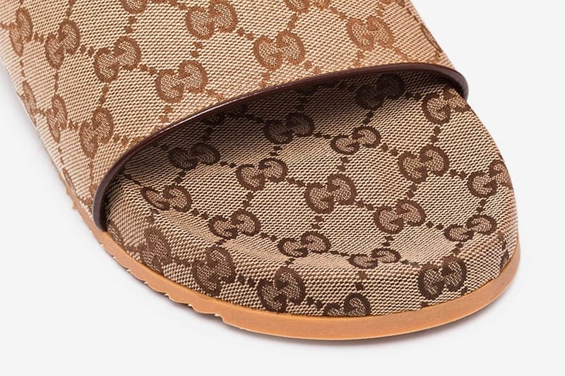 Gucci 全新棕色 GG Monogram 拖鞋上架