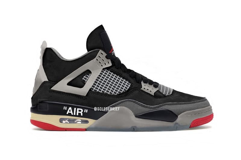 Off-White™ x Air Jordan 4 經典配色「Bred」全新發售情報曝光