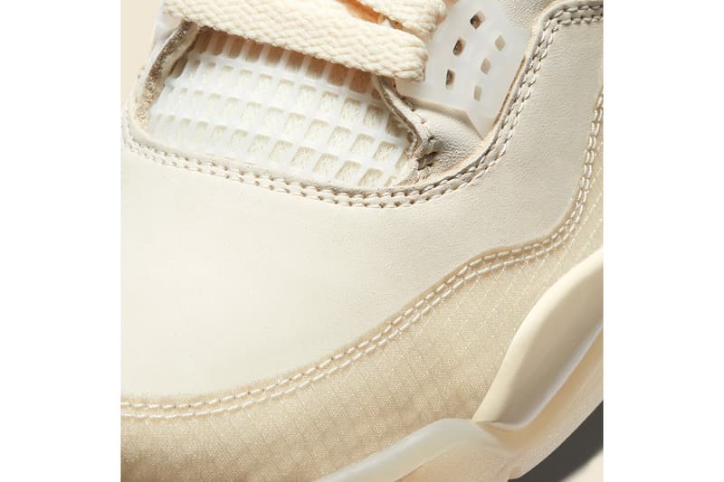 Off-White™ x Air Jordan 4「 Sail」鞋款官方圖輯正式公開