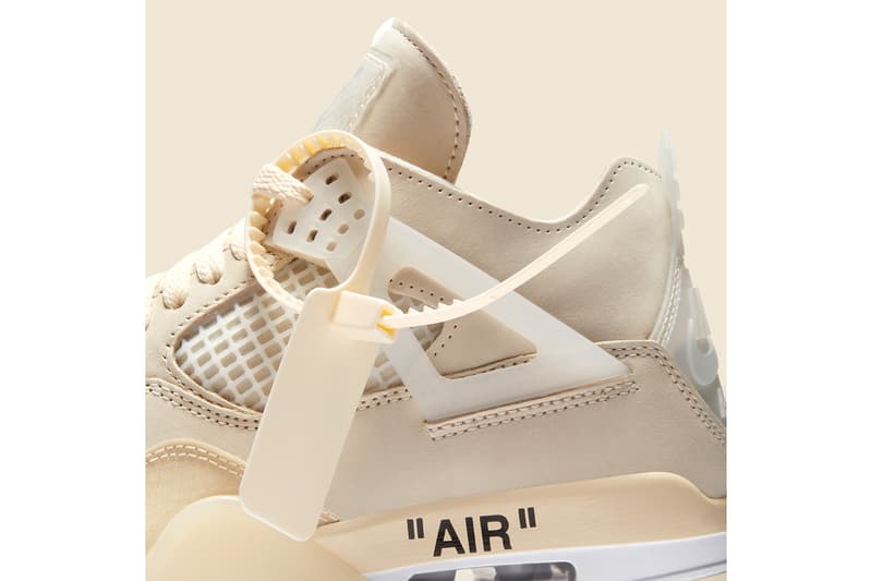 Off-White™ x Air Jordan 4「 Sail」鞋款官方圖輯正式公開