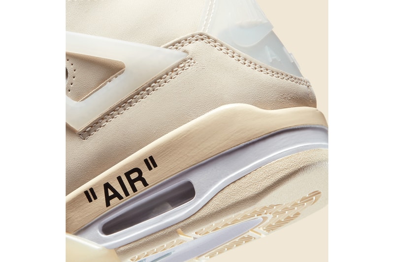 Off-White™ x Air Jordan 4「 Sail」鞋款官方圖輯正式公開