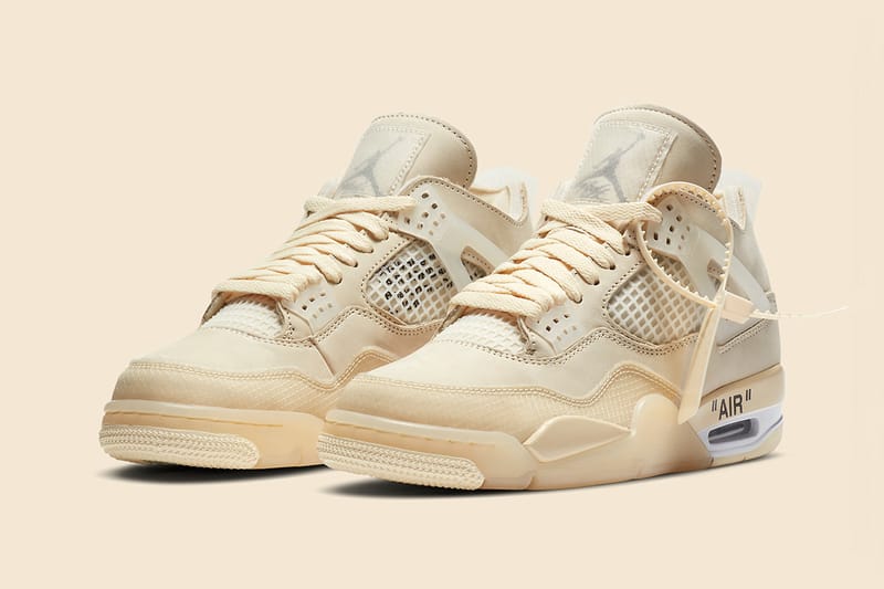 Off-White™ x Air Jordan 4「 Sail」鞋款官方圖輯正式公開