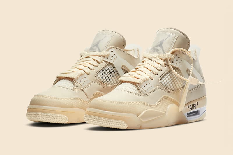 Off-White™ x Air Jordan 4「 Sail」鞋款官方圖輯正式公開