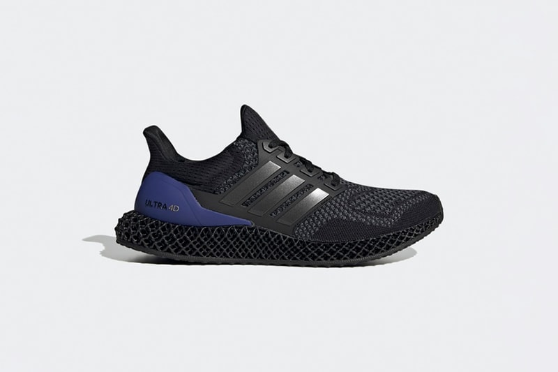 率先近賞 adidas 混種跑鞋 Ultra 4D 黑紫配色清晰官方圖輯