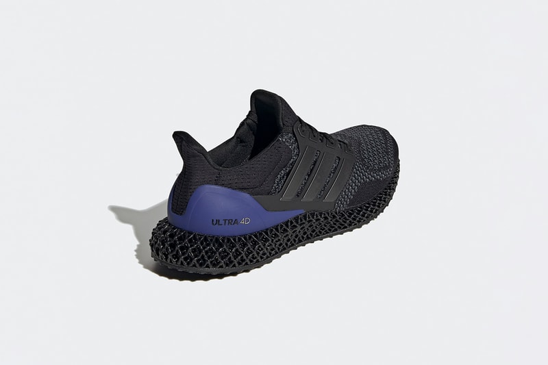 率先近賞 adidas 混種跑鞋 Ultra 4D 黑紫配色清晰官方圖輯