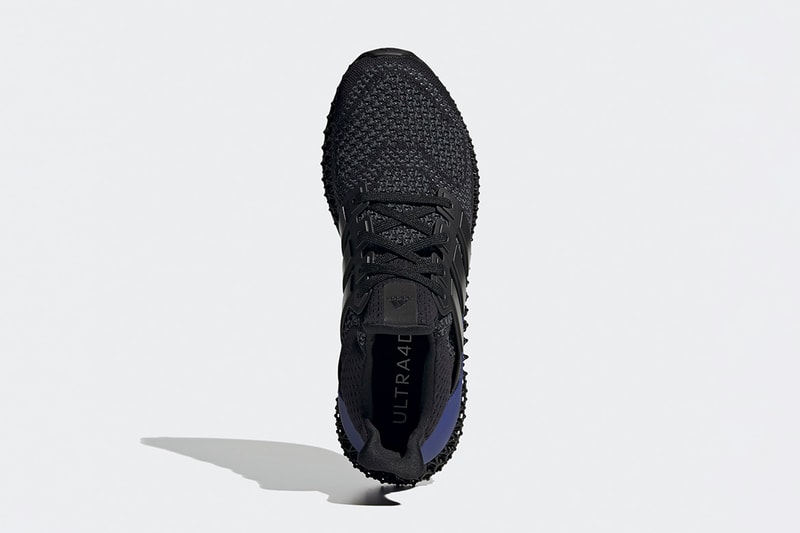 率先近賞 adidas 混種跑鞋 Ultra 4D 黑紫配色清晰官方圖輯