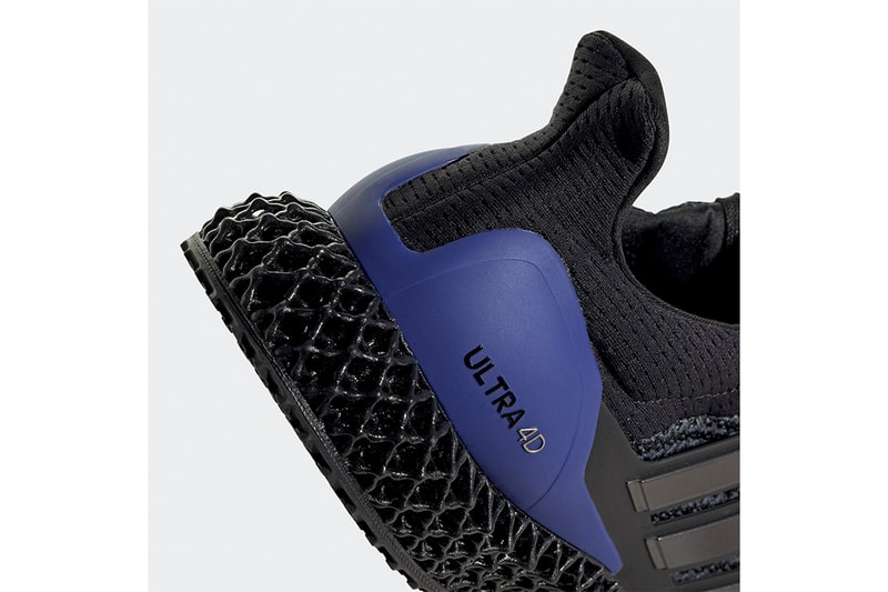 率先近賞 adidas 混種跑鞋 Ultra 4D 黑紫配色清晰官方圖輯